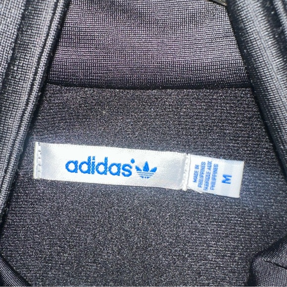 Woman's Adidas Track Jacket Black & Gold Size Medium - Picture 2 of 3